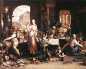 乔吉姆 安托尼兹 维特维尔 : Kitchen Scene